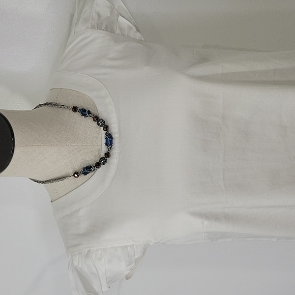 Cremieux White Shift Dress SZ 6 - Picture 2 of 12